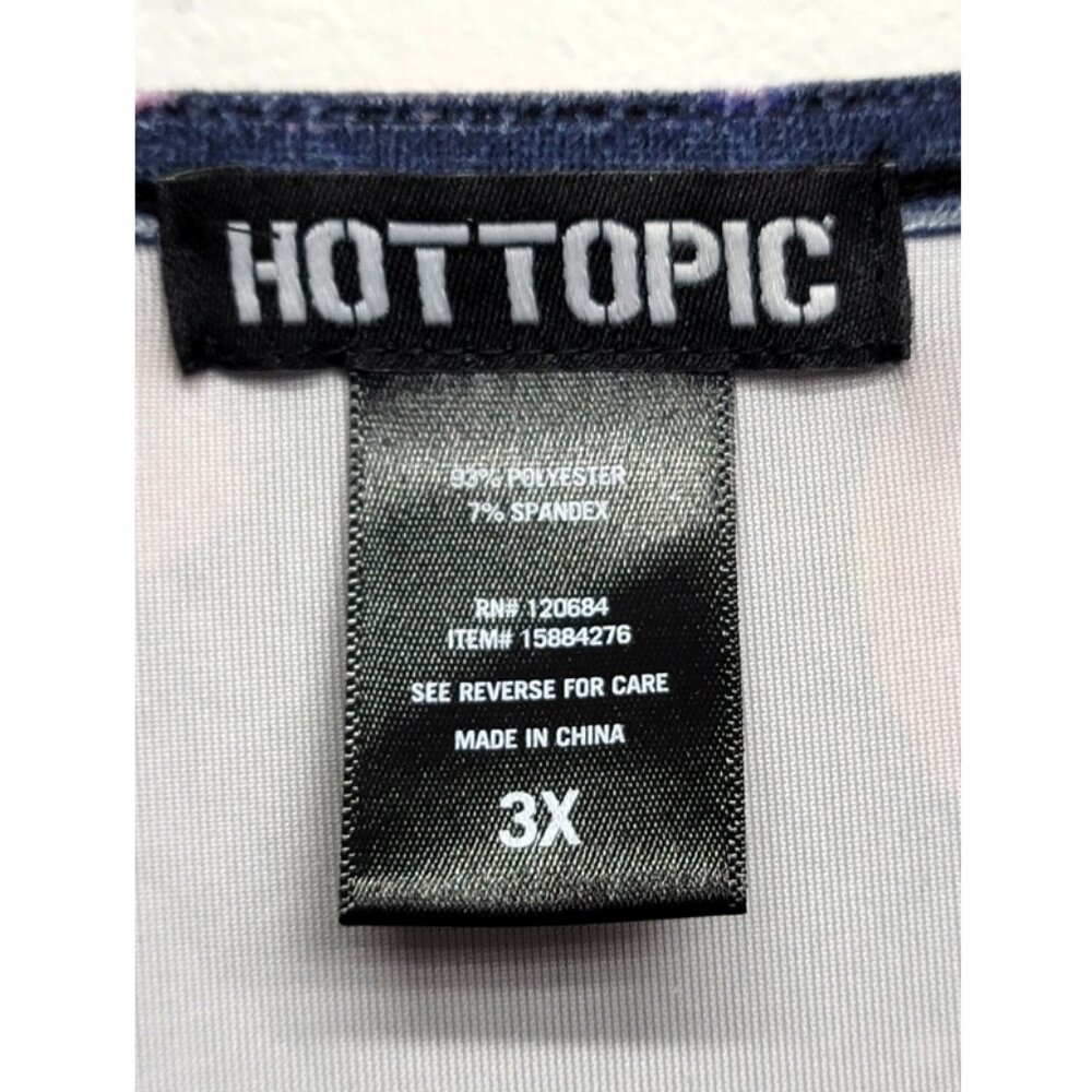 Hot Topic Galaxy Velvet Babydoll Dress 3X - Picture 6 of 7